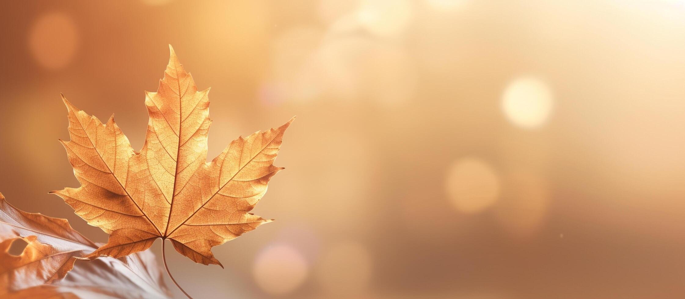 Beautiful autumn leaves background illustration. photo