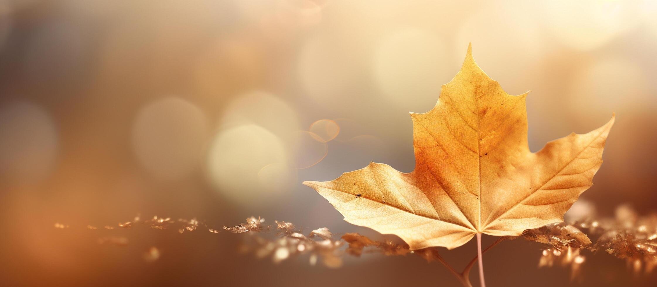 Beautiful autumn leaves background illustration. photo