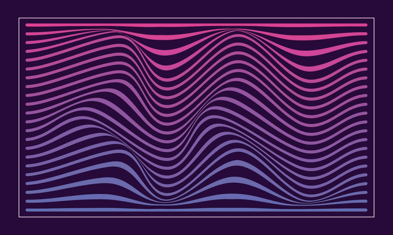 rosa, púrpura y azul ondulado líneas antecedentes modelo Copiar espacio. color degradado fondo diseño para póster, bandera, aterrizaje página, revista, folleto, folleto, o fondo de pantalla. vector