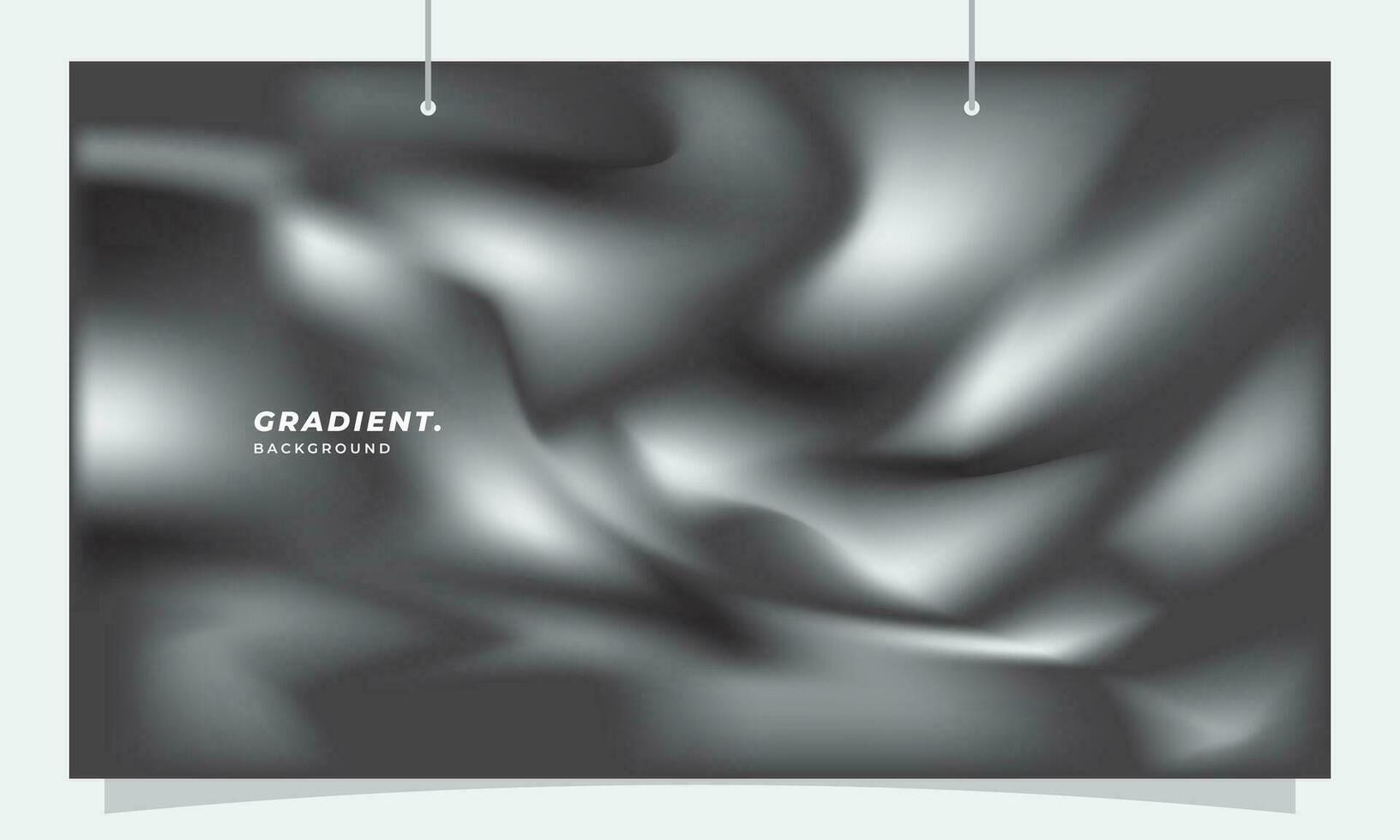 Fluid grey gradient mesh background template copy space. Black and white colour gradation backdrop for poster, banner, landing page, magazine, flyer, or cover vector
