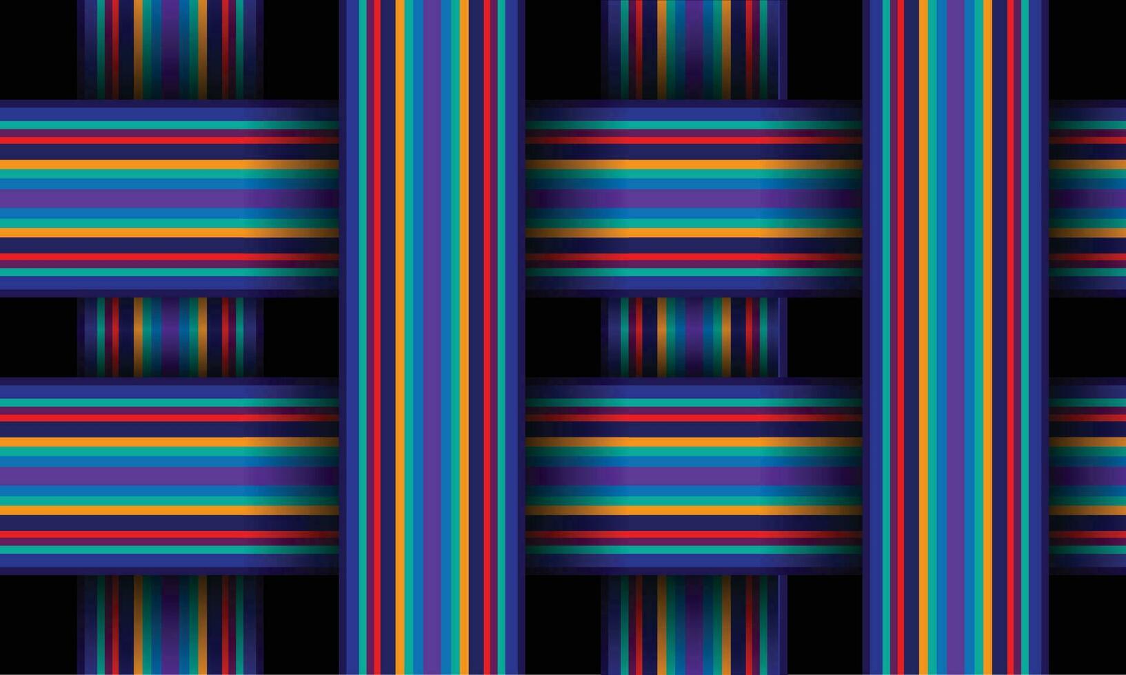 Colorful stripes pattern background template copy space. Lines motive with shadow backdrop design for poster, banner, landing page, advertisement, cover, or brochure vector