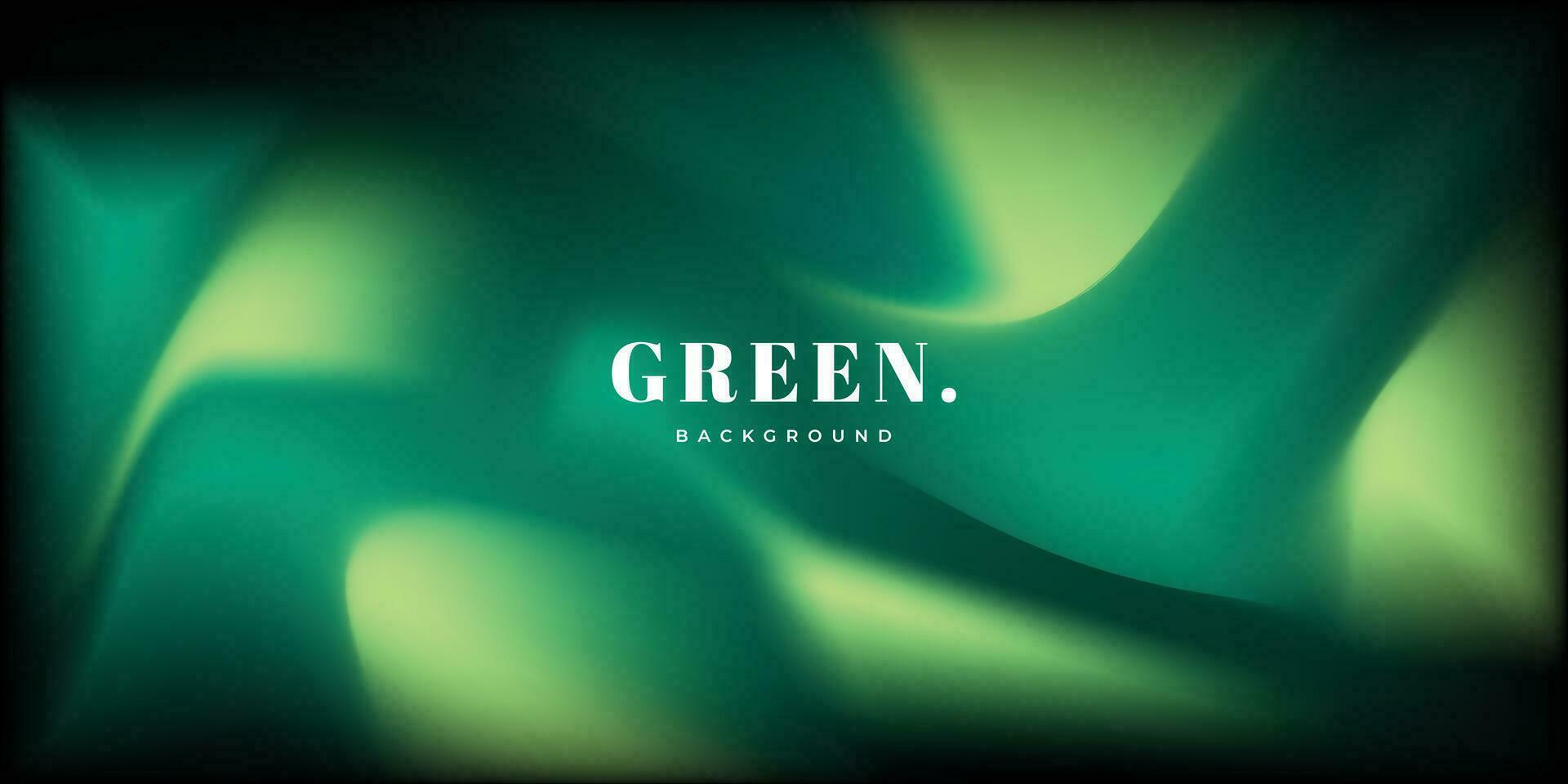 Green fluid gradient mesh background template copy space. Colour gradation backdrop design for magazine, poster. banner, landing page, brochure, cover, website, leaflet, or flyer. vector