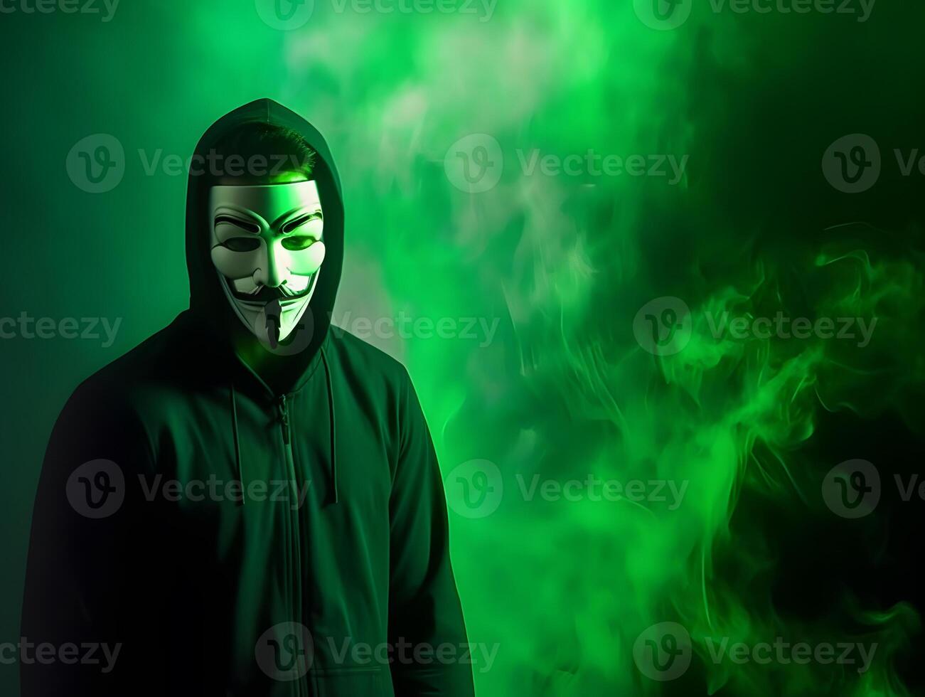 Anonymous hacker. Concept of hacking cybersecurity, cybercrime, cyberattack. image. photo