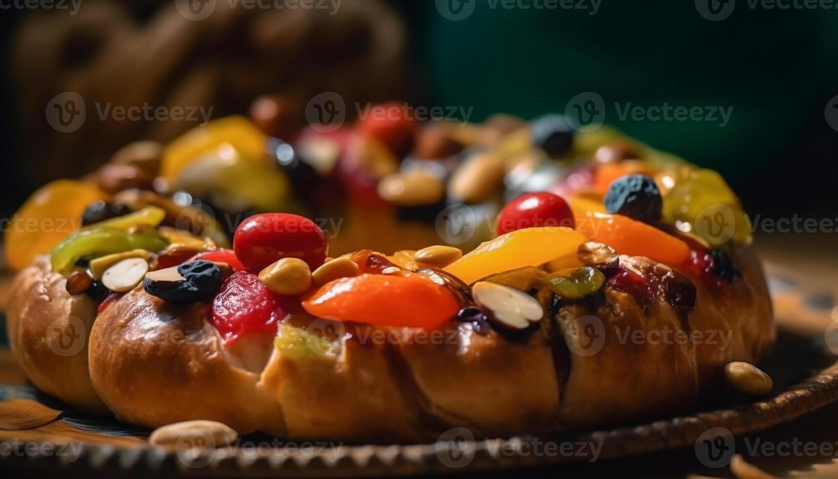 A la parrilla Fruta lámina, un gastrónomo indulgencia al aire libre generado por ai foto