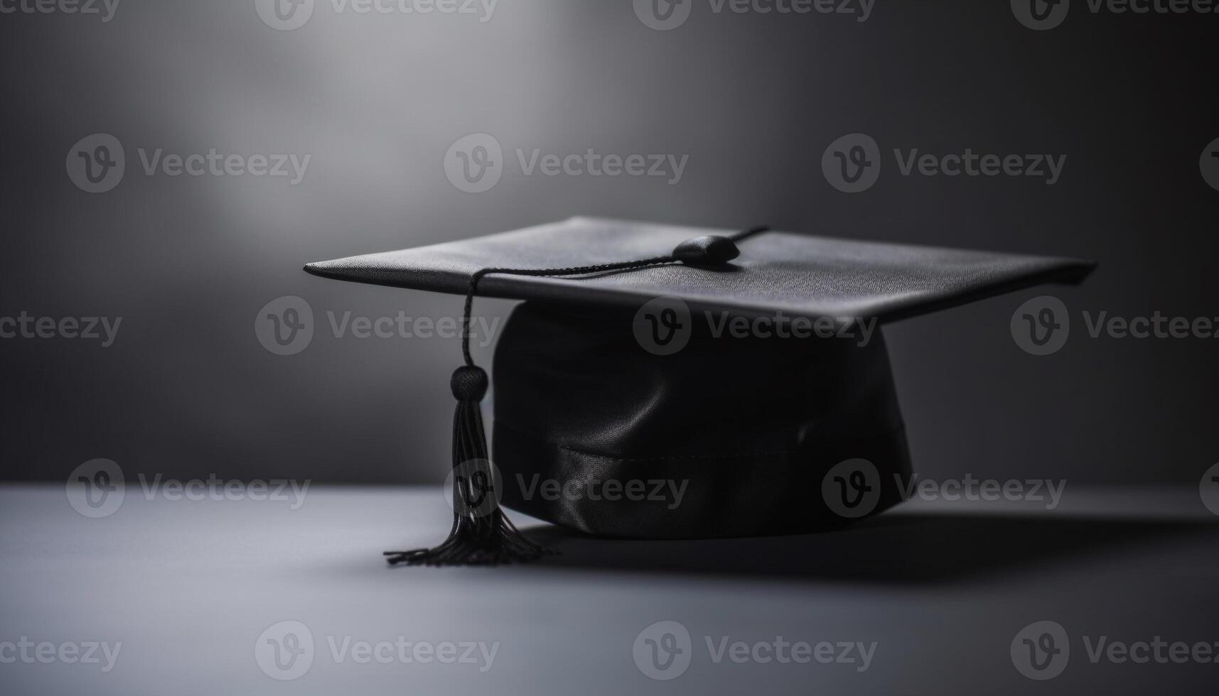 Success in education diploma, tassel, achievement, intelligence generated by AI photo