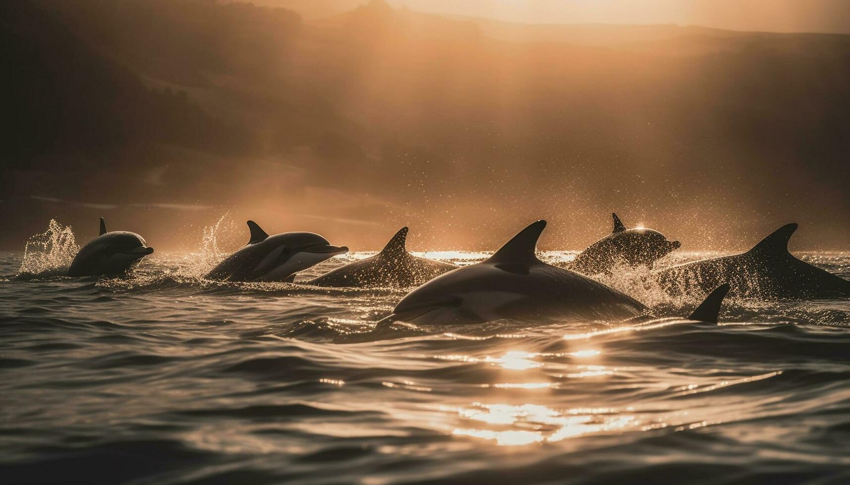 majestuoso jorobado ballena infracciones en tranquilo marina generado por ai foto