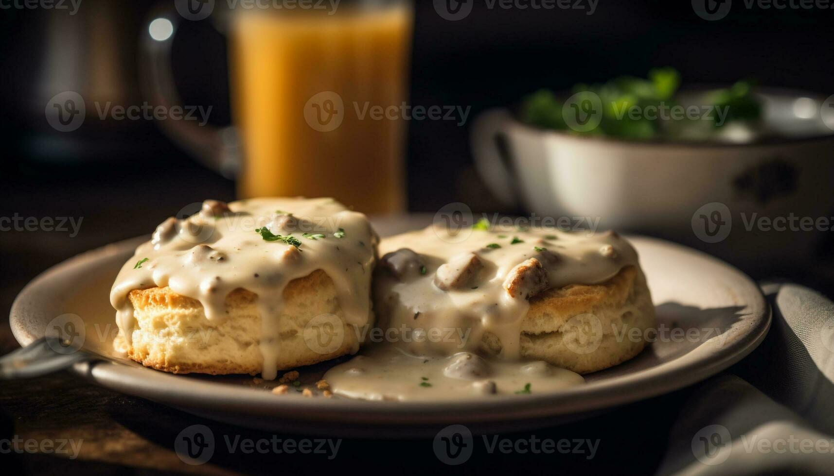 Homemade baked goods on rustic wooden table generated by AI photo