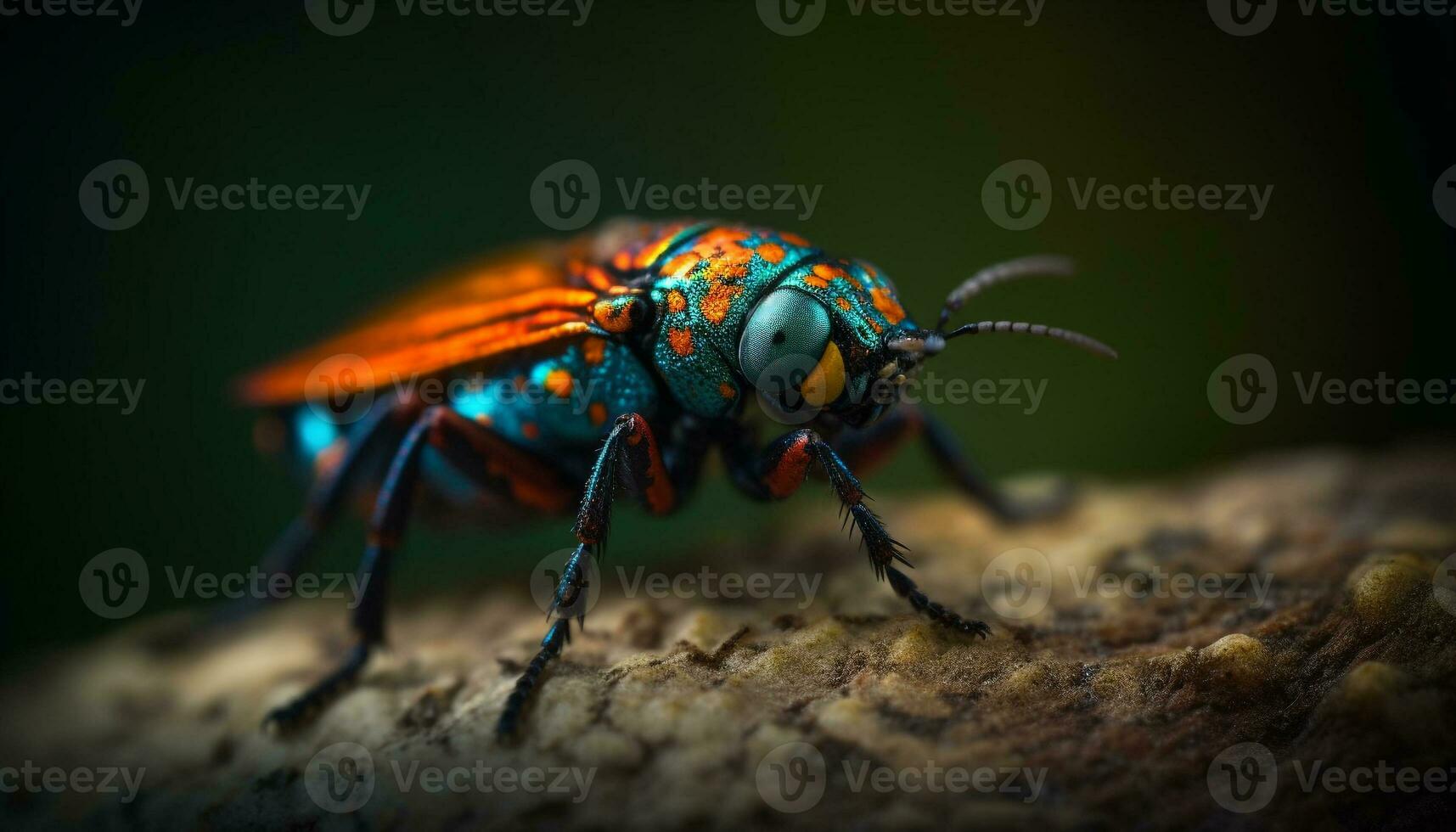 Weevil antenna magnified in extreme close up generated by AI photo