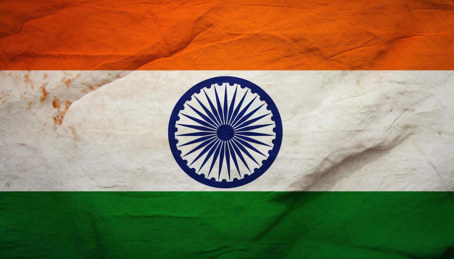 Indian flag symbolizes patriotism and freedom on Independence Day celebration generated by AI photo