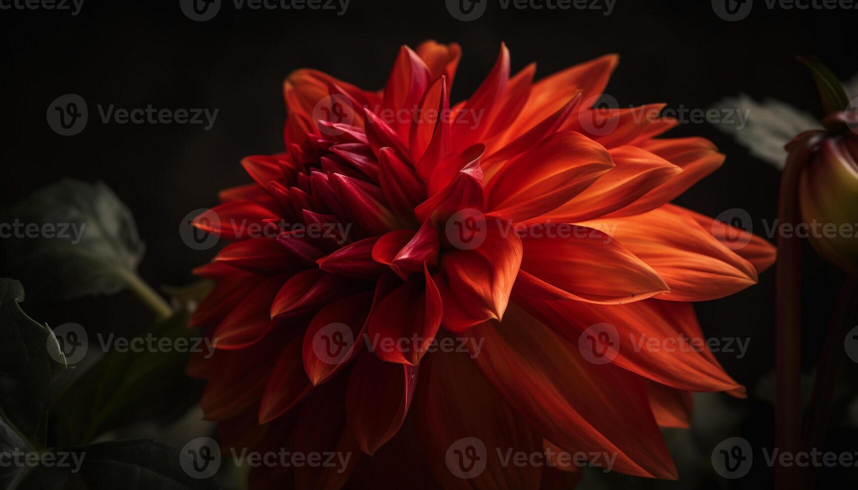 Vibrant dahlia bouquet, a gift of love in nature elegance generated by AI photo