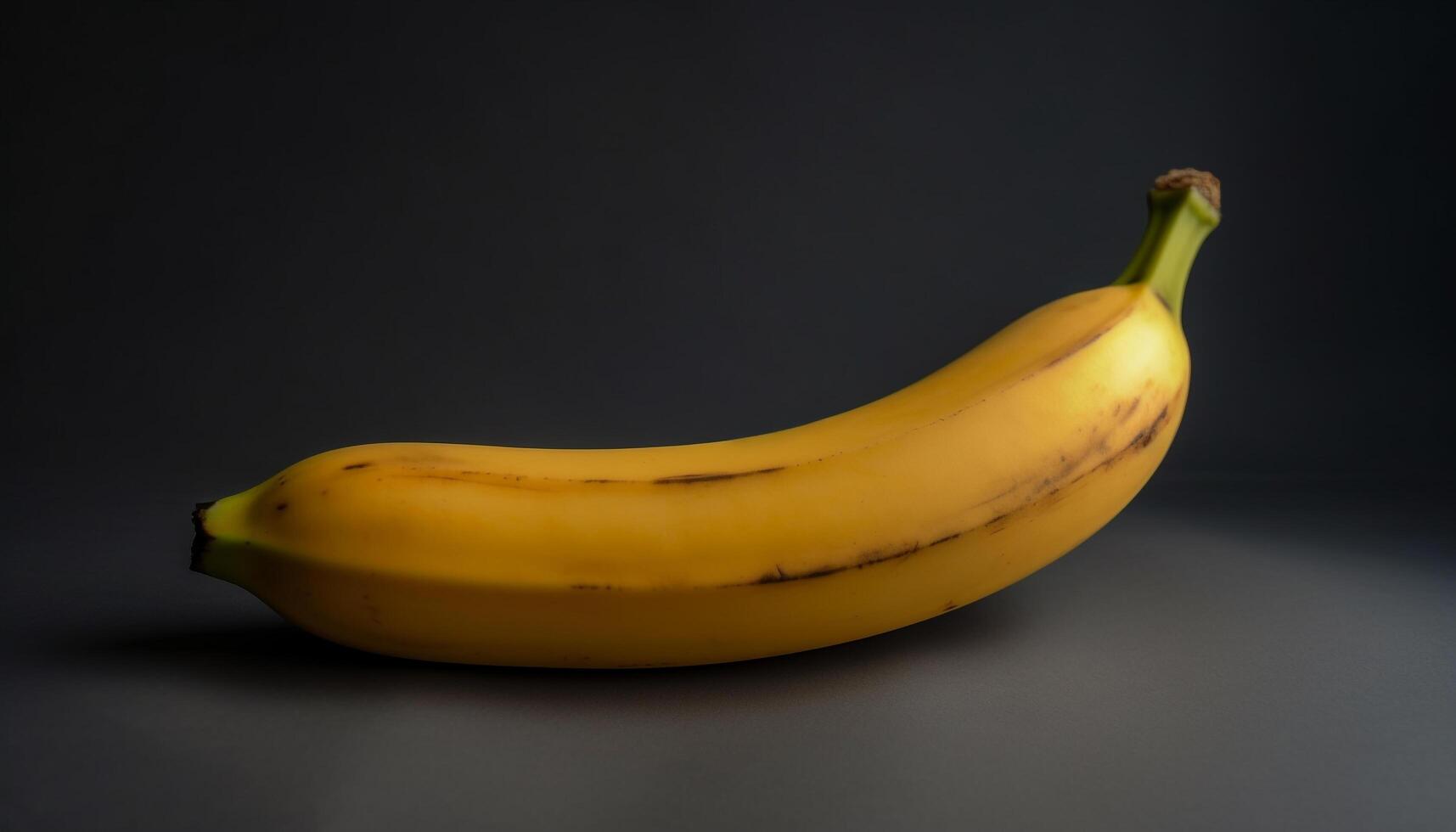 Ripe banana, a healthy snack for vegetarian dieting and lifestyle generated by AI photo