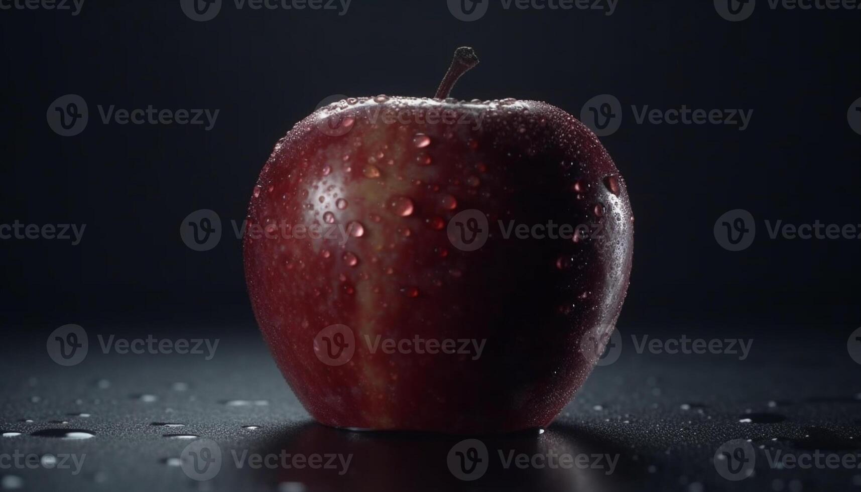 jugoso manzana refleja naturaleza frescura en vibrante todavía vida imagen generado por ai foto