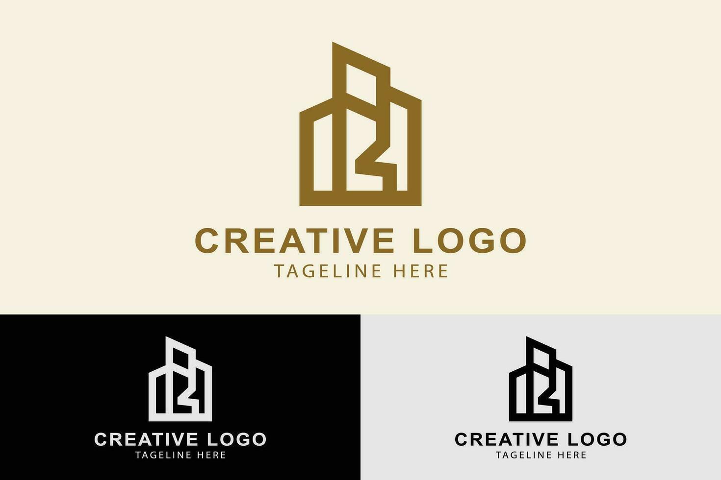 Building logo with letter R. logo related to real estate, building, home, house, Apartment, office, Architecture. Creative logo professional. simple vector design editable.