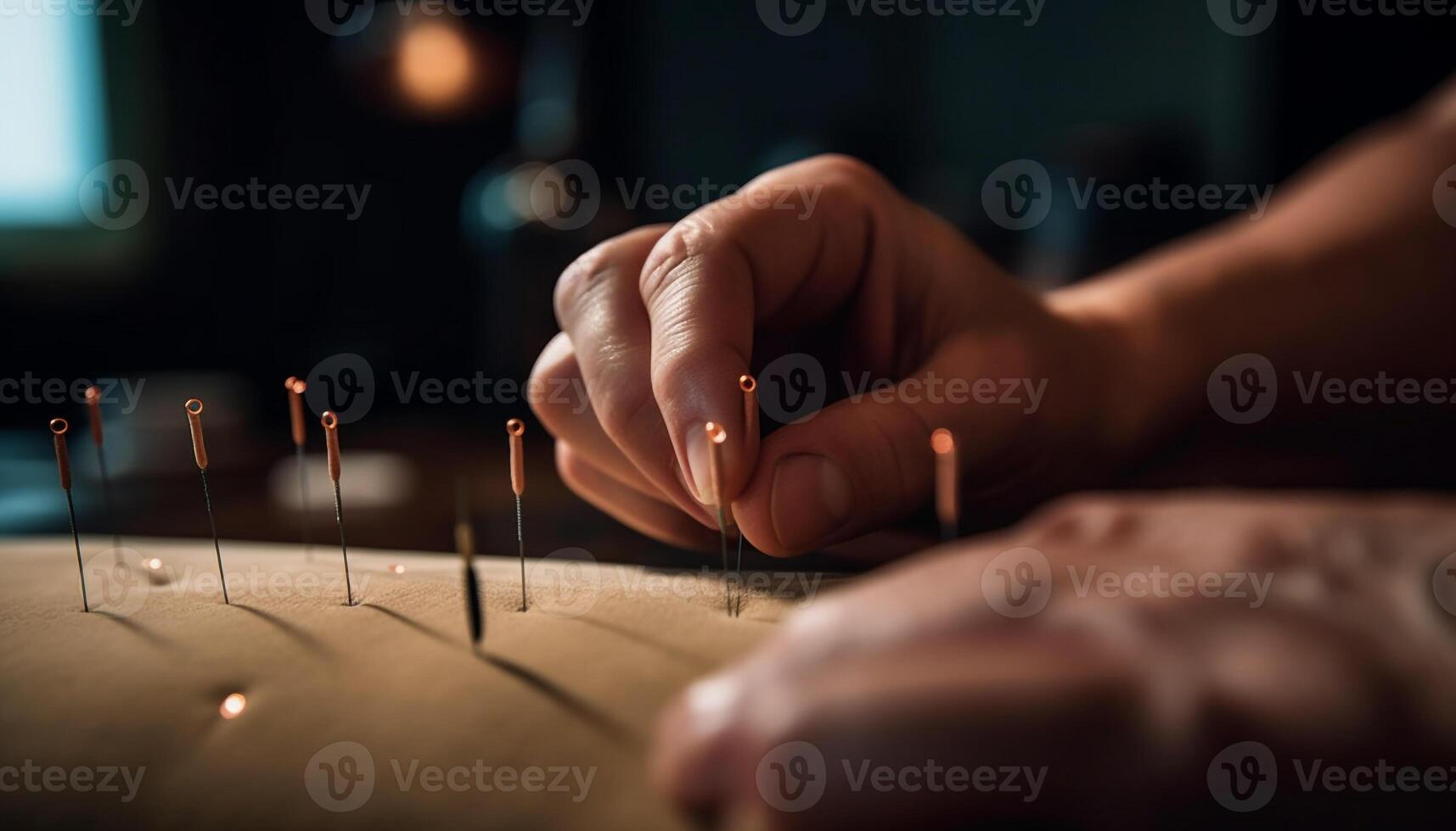 Eastern acupuncture brings relaxation and healing to busy lifestyles generated by AI photo