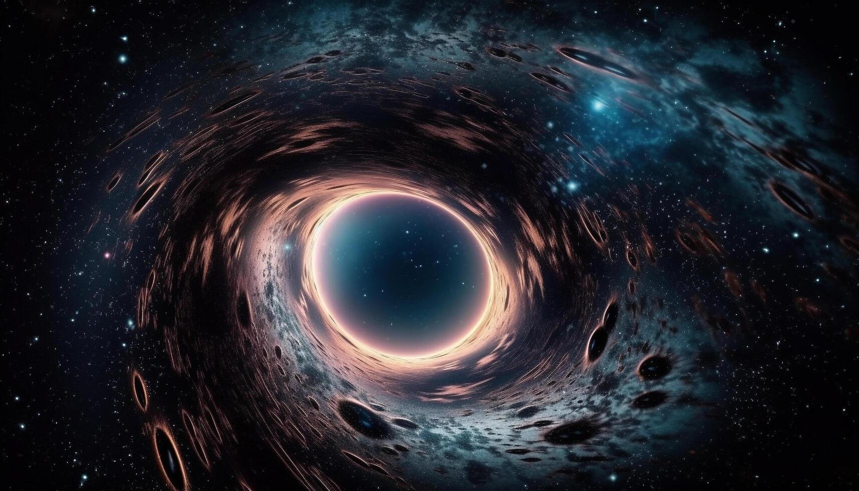 Spaceship illuminated by moonlight orbits majestic galaxy in deep space generated by AI photo