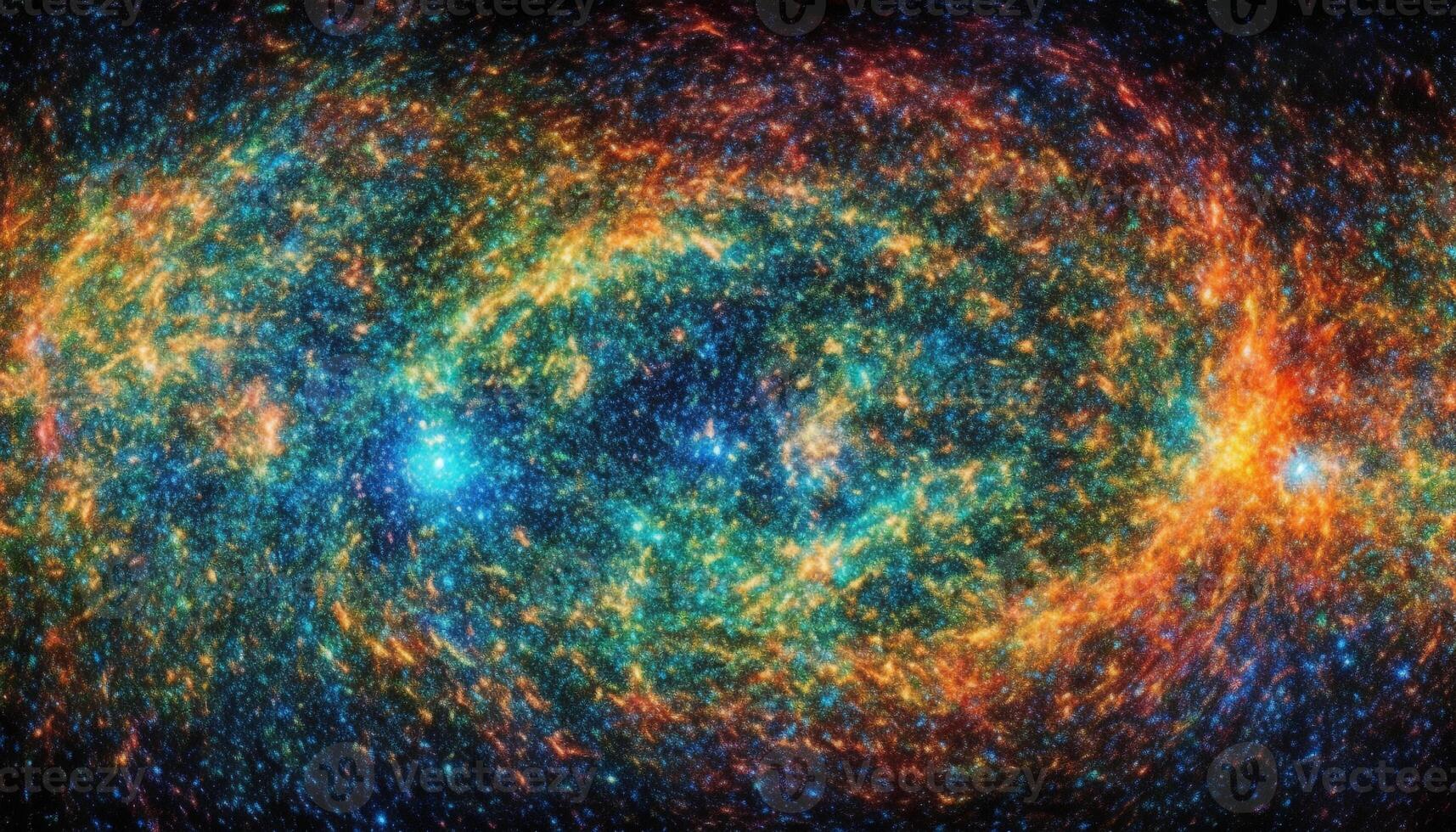 explotando estrella ilumina multi de colores nebulosa en profundo espacio fondo generado por ai foto