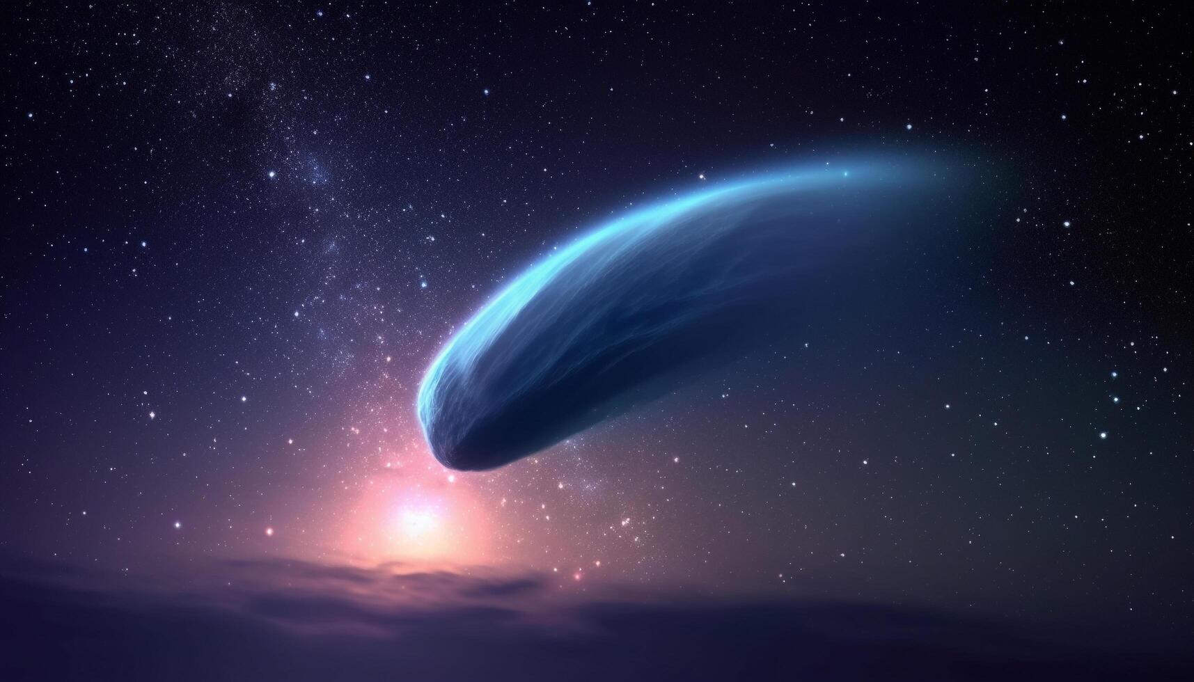 Exploring the deep, dark galaxy with futuristic technology and astronomy telescope generated by AI photo
