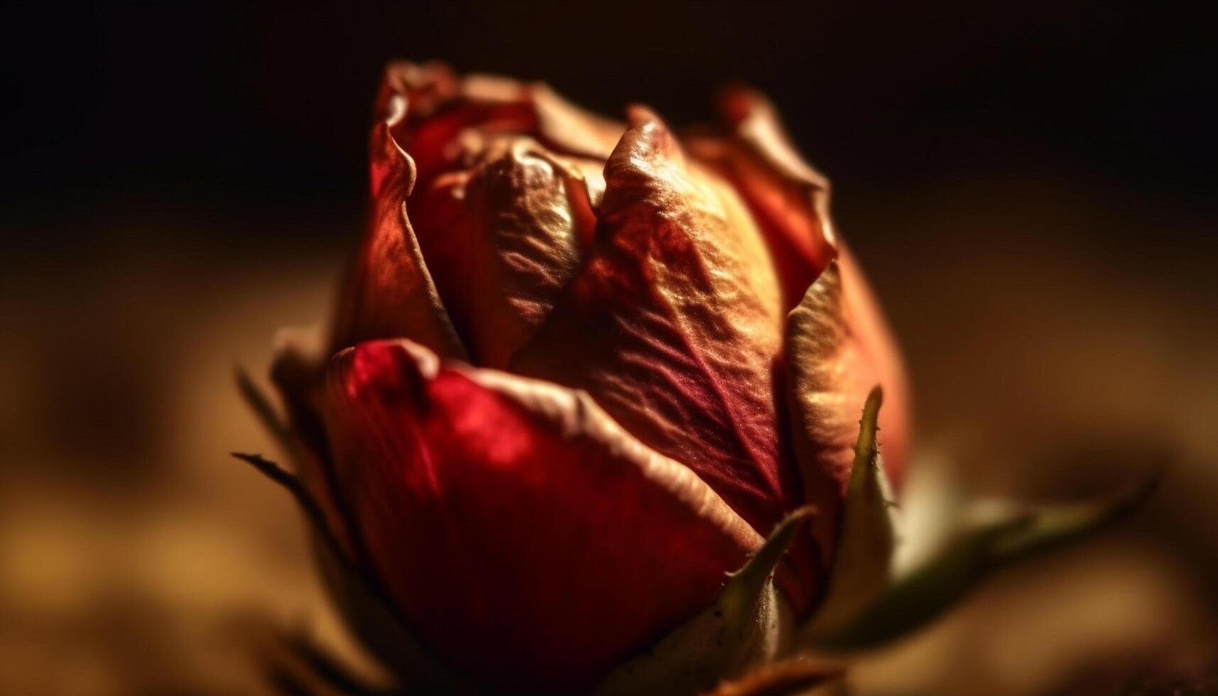 Vibrant tulip blossom showcases beauty in nature delicate fragility generated by AI photo