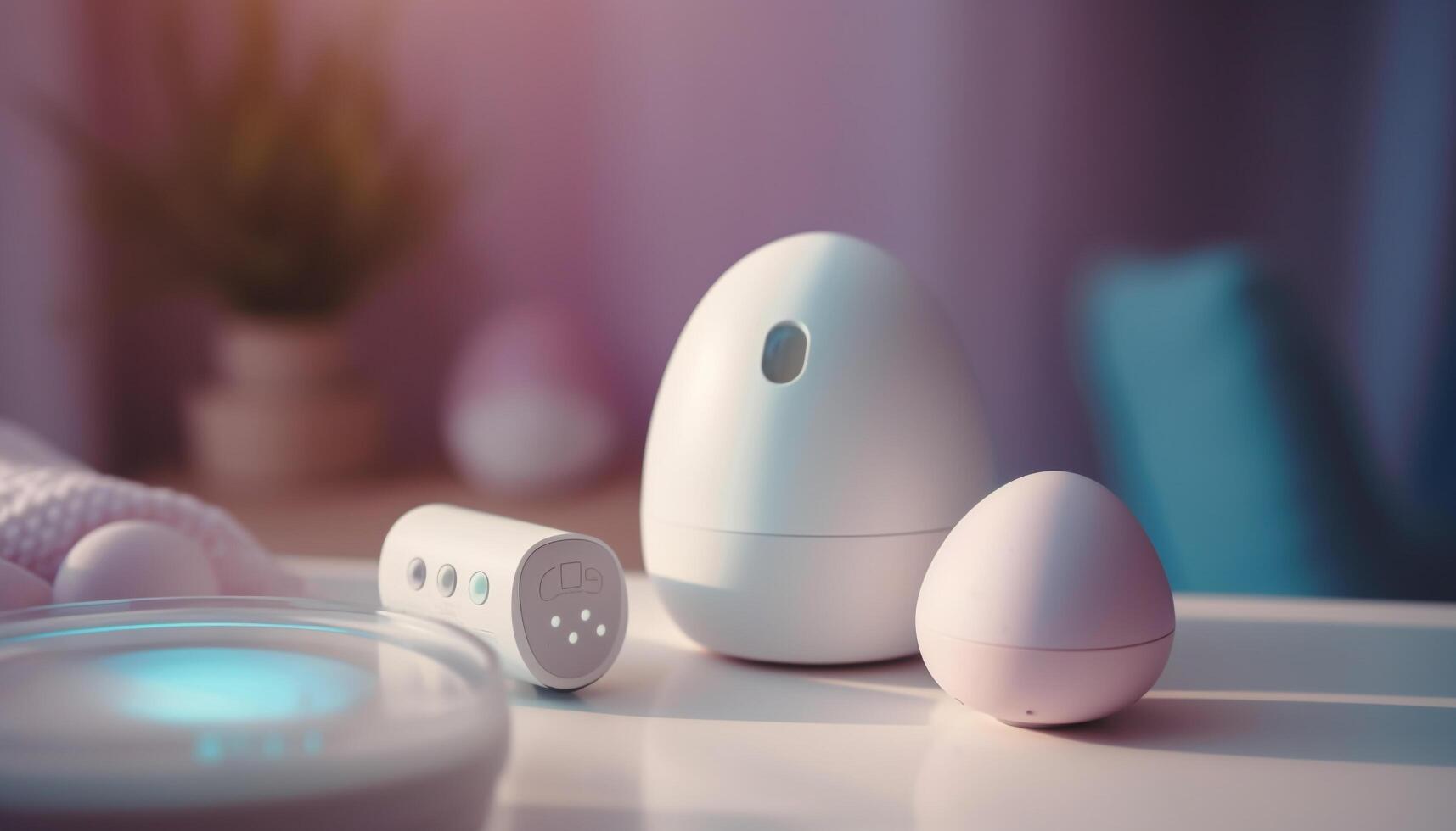 Modern hospital design uses technology for healthcare equipment and medicine generated by AI photo