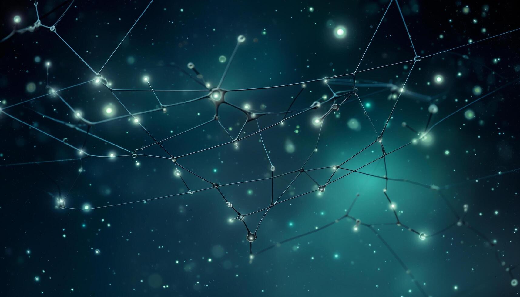 A futuristic galaxy wallpaper with bright, illuminated stars shining generated by AI photo