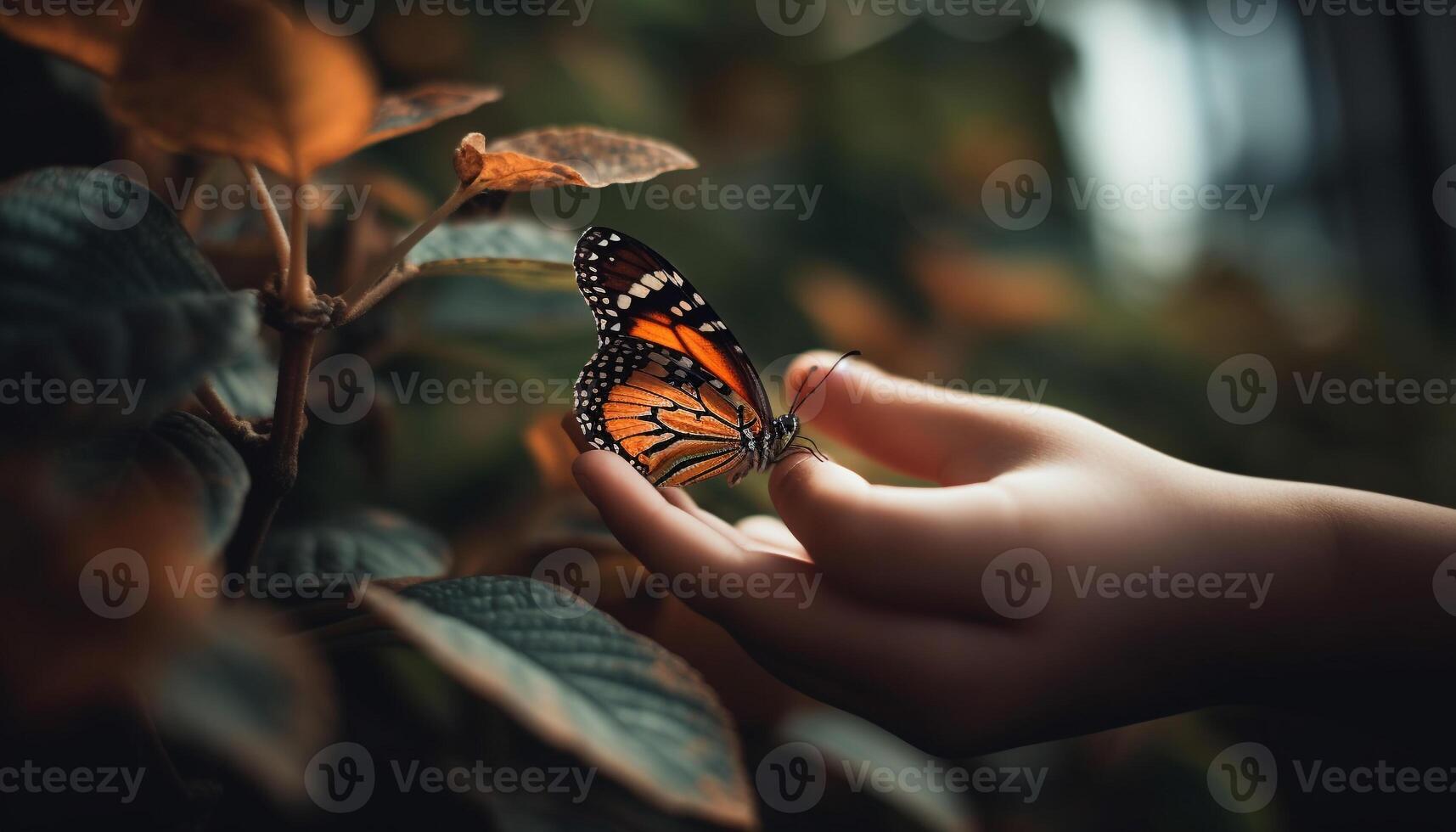 el delicado mariposa vibrante alas escaparate naturaleza belleza y fragilidad generado por ai foto