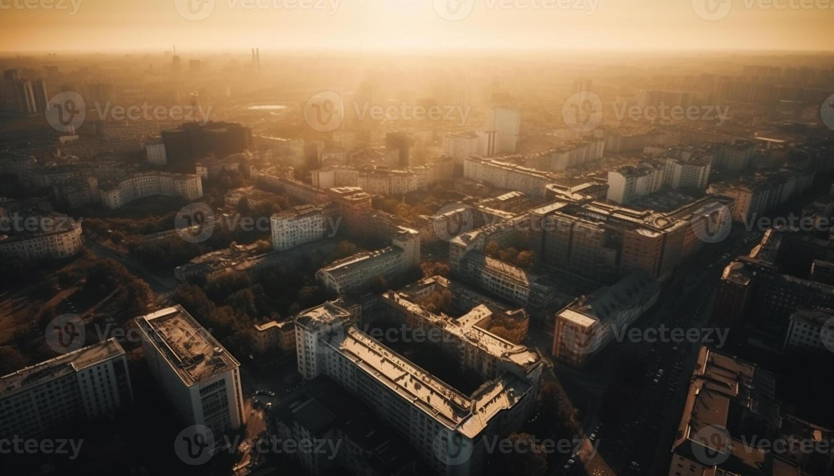 moderno ciudad horizonte iluminado a oscuridad, un negocio viaje destino generado por ai foto