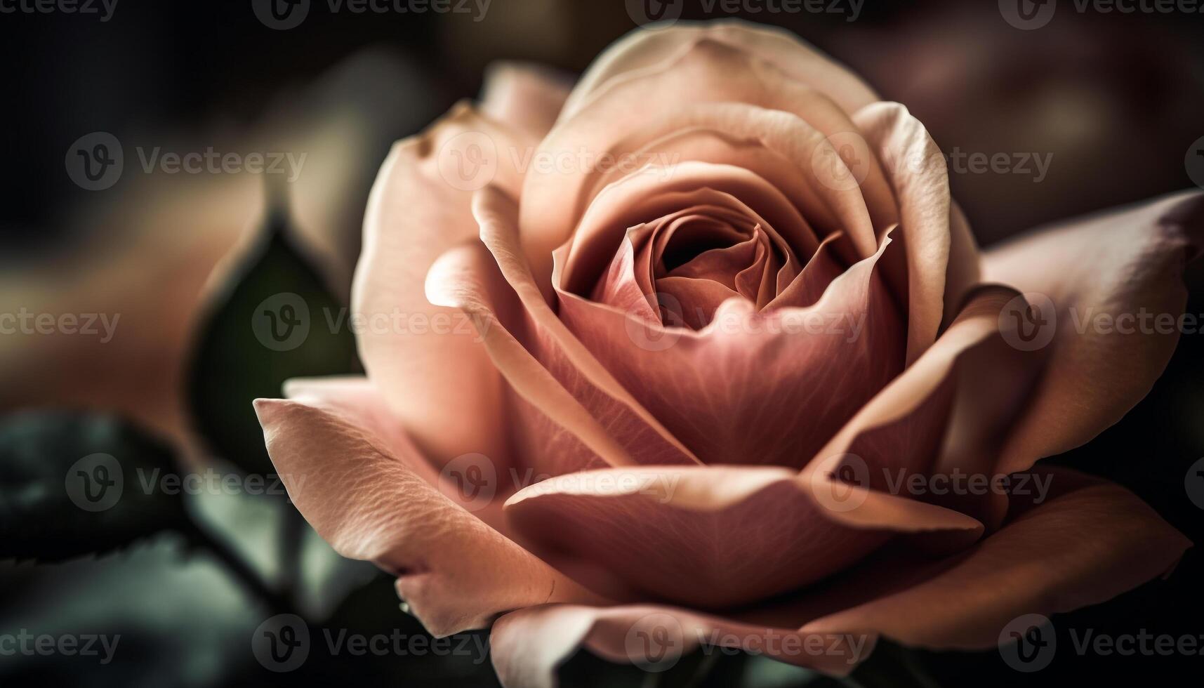 A single flower fragility and beauty in nature elegance generated by AI photo
