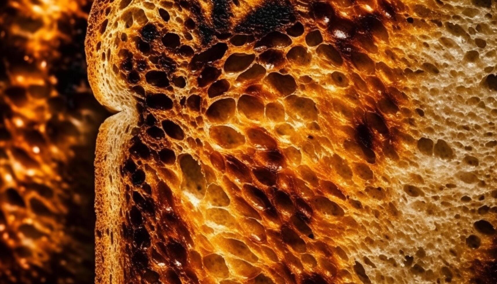 Golden honey drop on textured honeycomb, nature healthy sweet food generated by AI photo