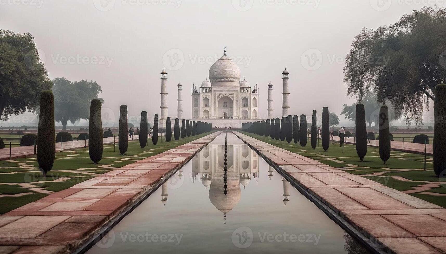 The ancient mausoleum minaret symbolizes spirituality in Indian culture generated by AI photo