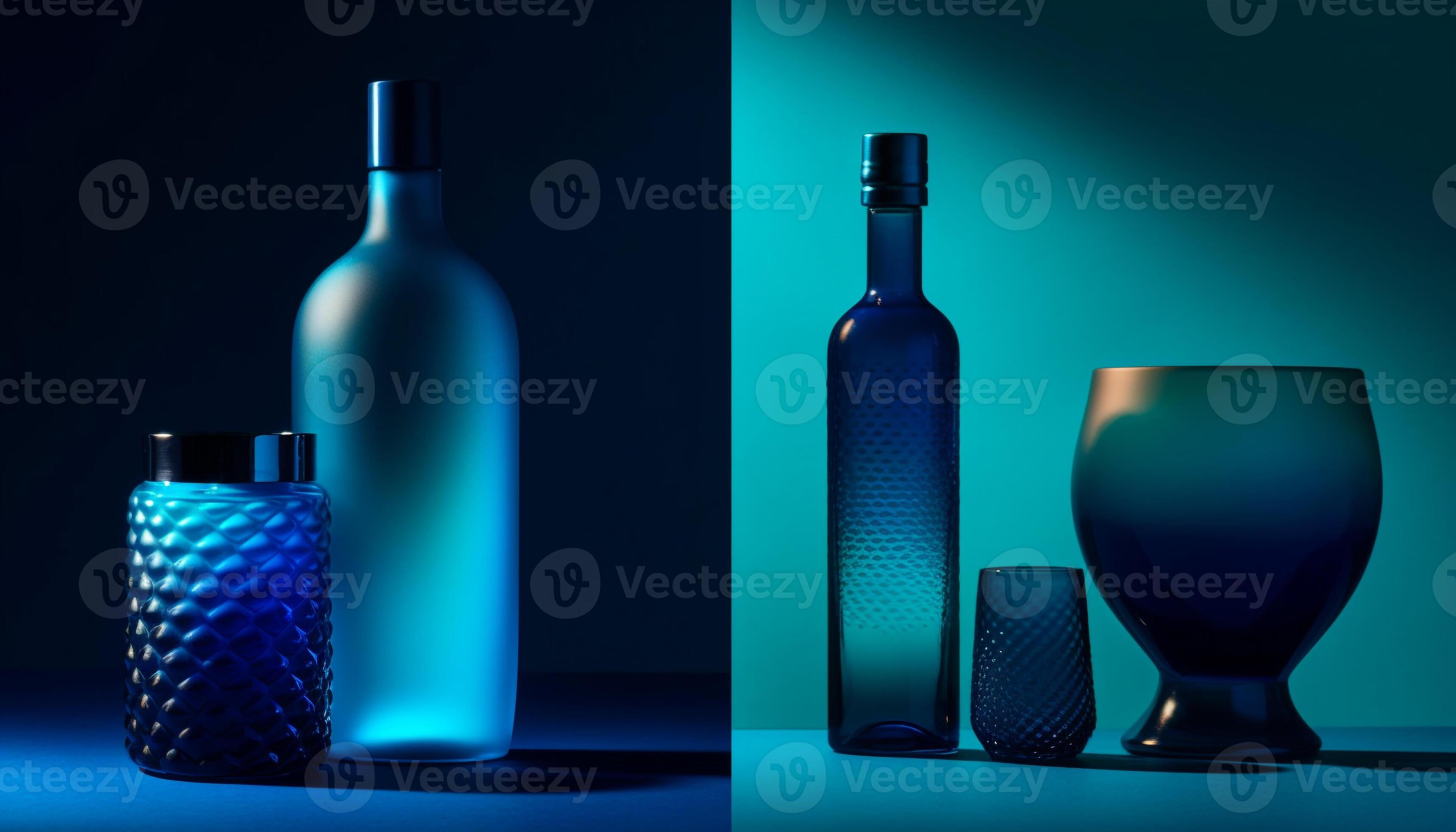 https://static.vecteezy.com/system/resources/previews/025/496/516/large_2x/blue-glass-bottle-holds-alcohol-liquid-reflecting-dark-background-silhouette-generated-by-ai-photo.jpg