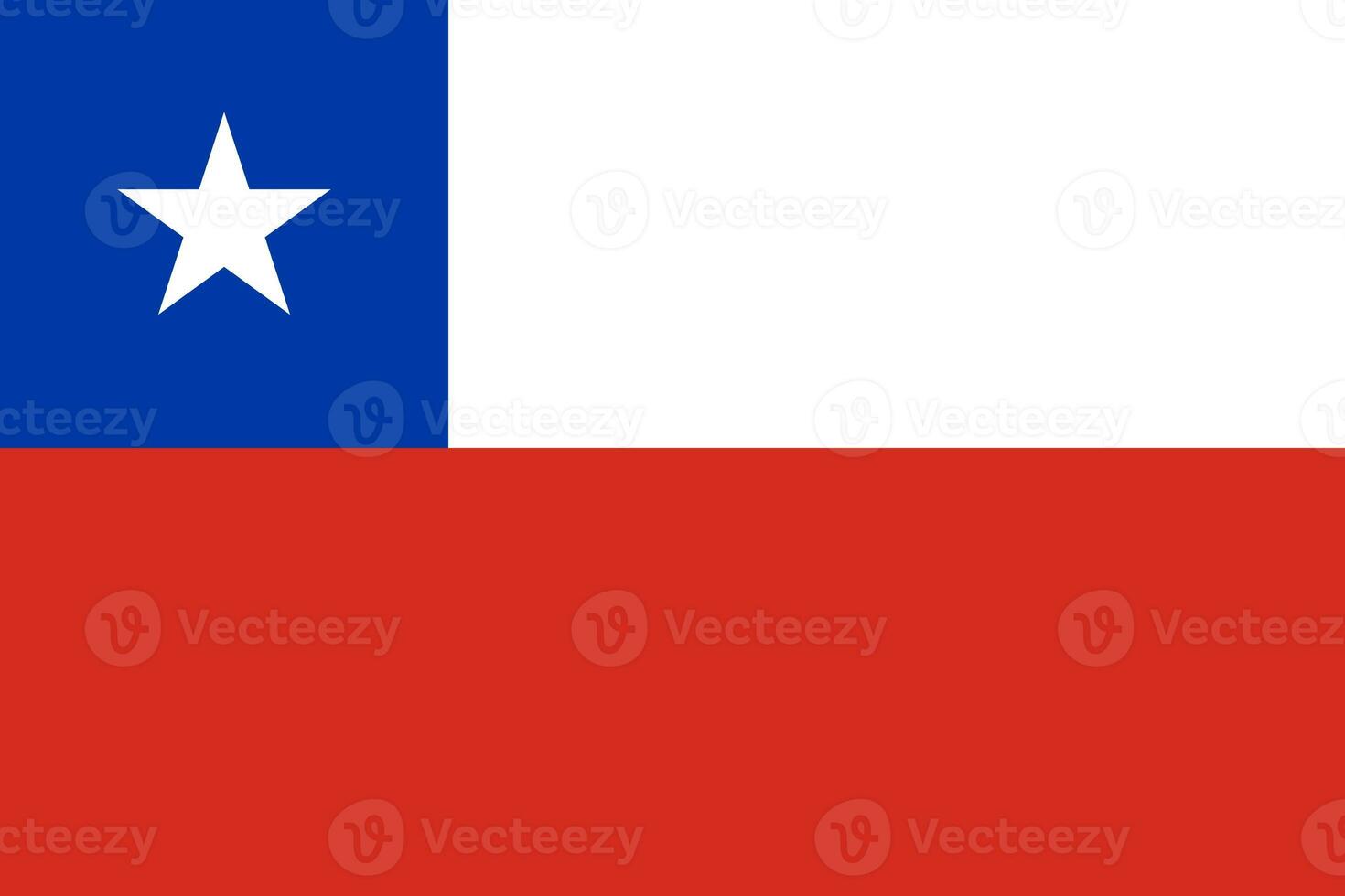 Chile flag. The official colors and proportions are correct. National flag of Chile. Chile flag illustration. photo