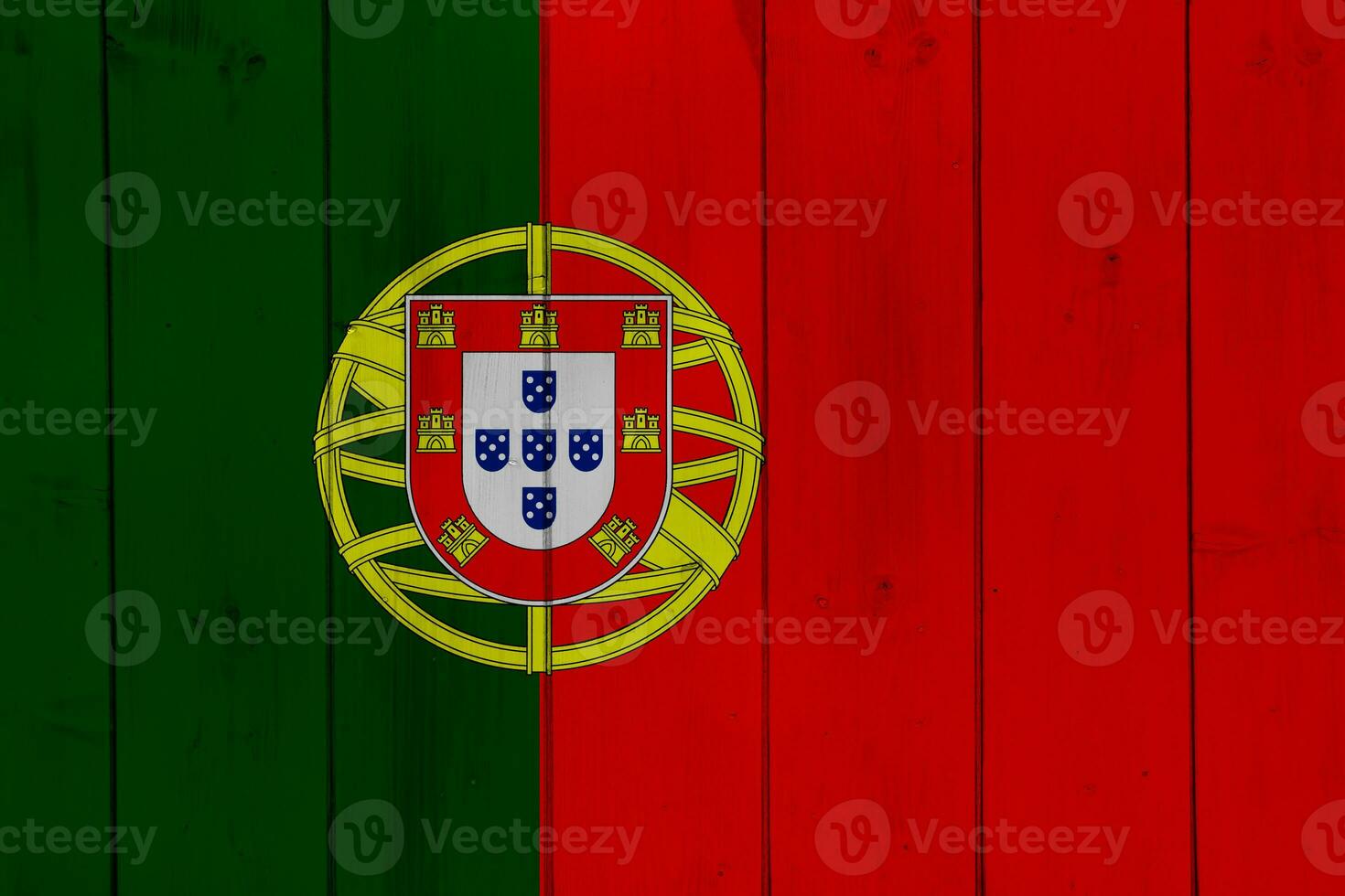 Flag of Portuguese Republic on a textured background. Concept collage. photo