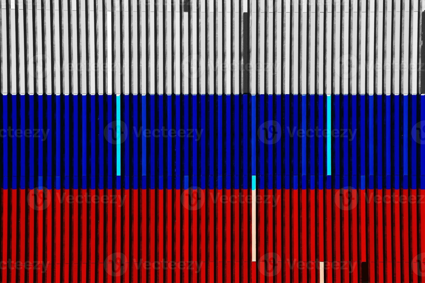 Flag of Russian Federation on a textured background. Concept collage. photo