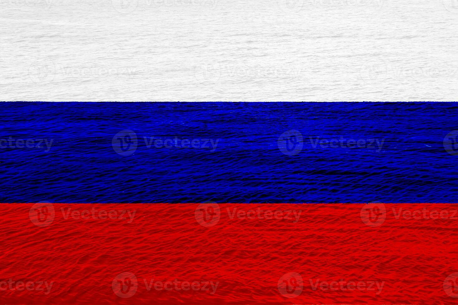 Flag of Russian Federation on a textured background. Concept collage. photo