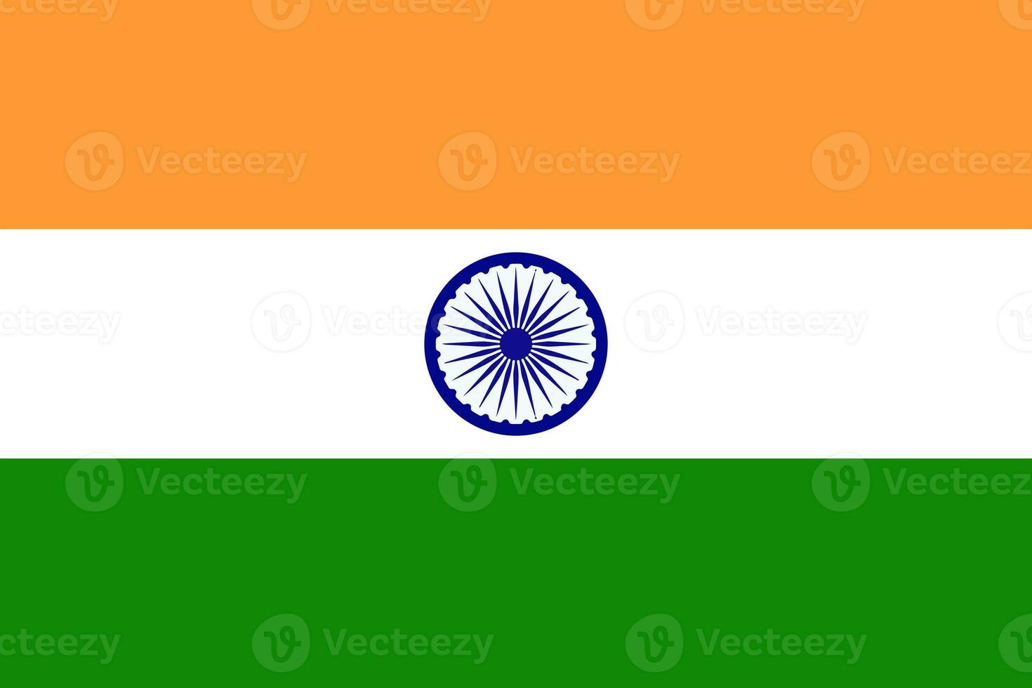 The official current flag of the REPUBLIC OF INDIA. State flag of the REPUBLIC OF INDIA. Illustration. photo