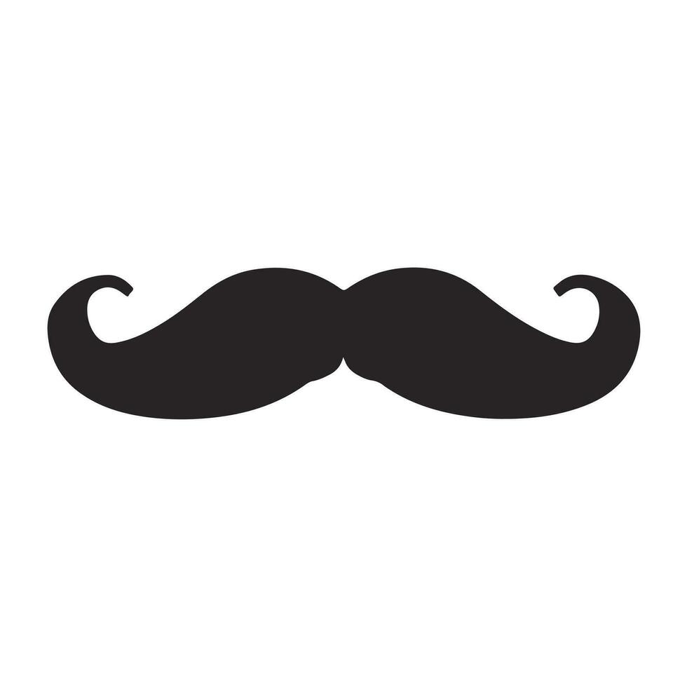 Mustaches vector icon. Italy mustache icon. Simple illustration of italy mustache vector icon for web eps