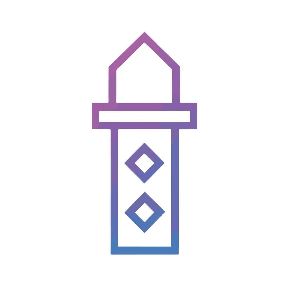 minaret icon. simple flat vector icon.