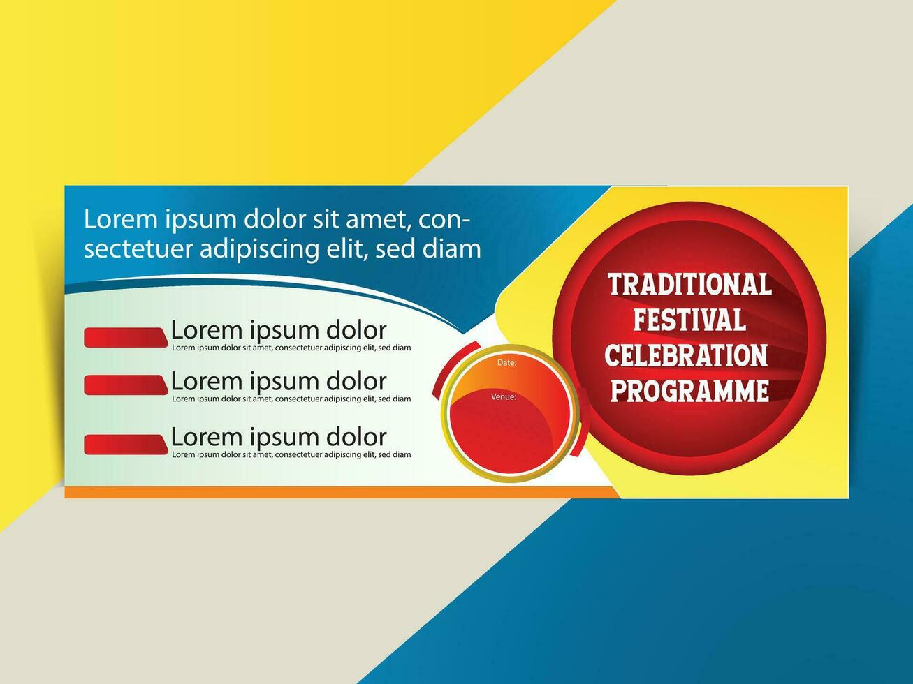 Banner Design Template vector
