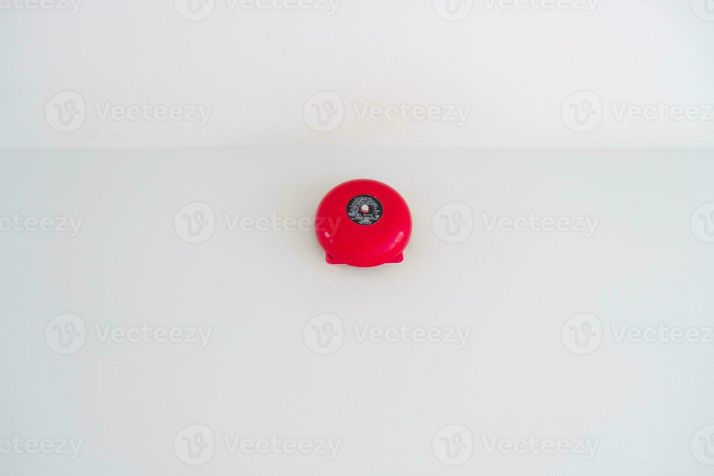 Fire alarm on the wall, powerful emergency equipment safety for apartment photo