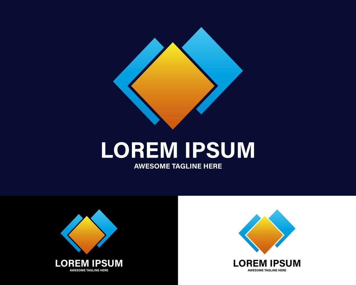 Colorful Premium Geometric Logo. vector