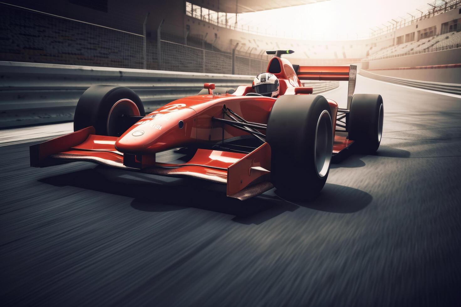 Race car on track. Race car on track. Race car. Sport car racing formula one in race track, photo
