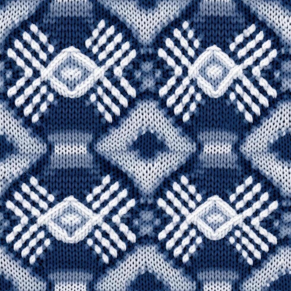 Fabric knitted seamless pattern with geometric shape spots. bright colors background for knitwear design or print, modern strips mat, illustration photo