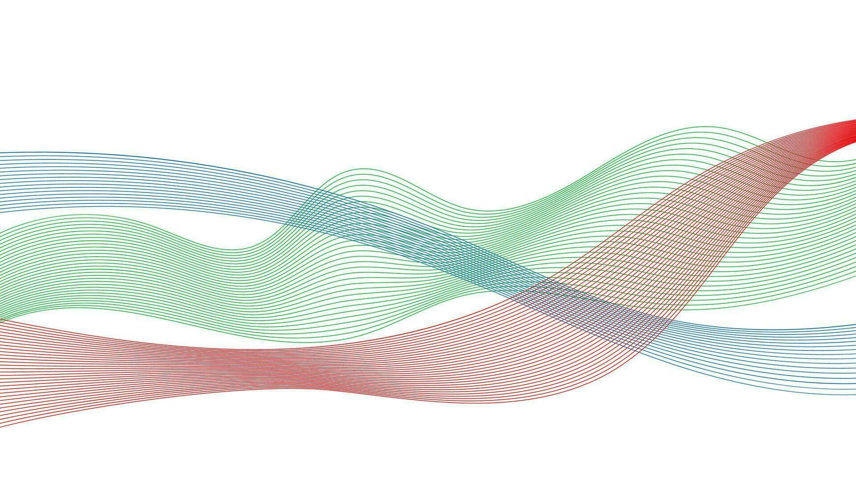 Abstract backdrop with colorful wave gradient lines on white background. Modern technology background, wave design. Vector illustration