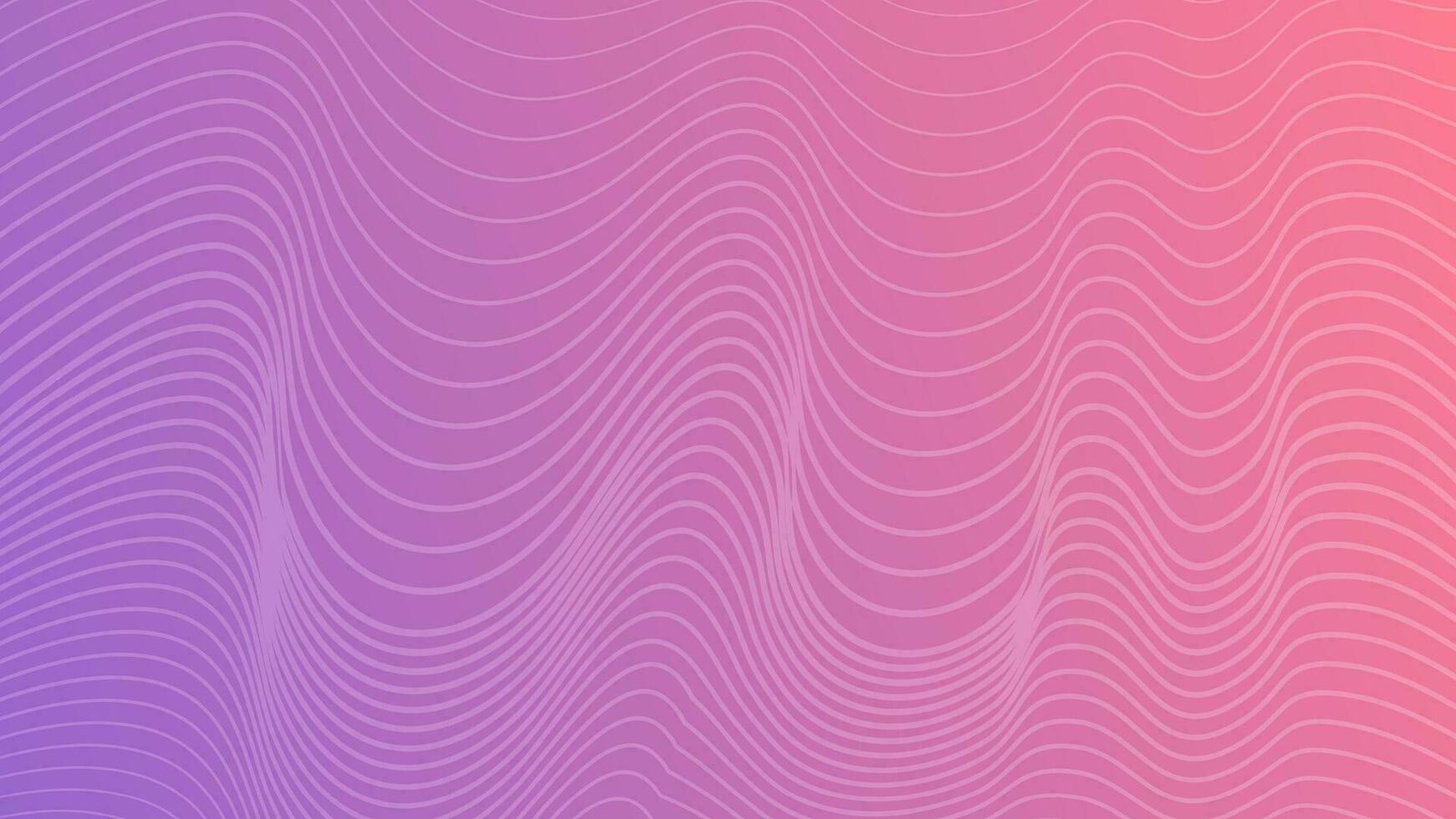 Modern colorful gradient background with wavy lines vector