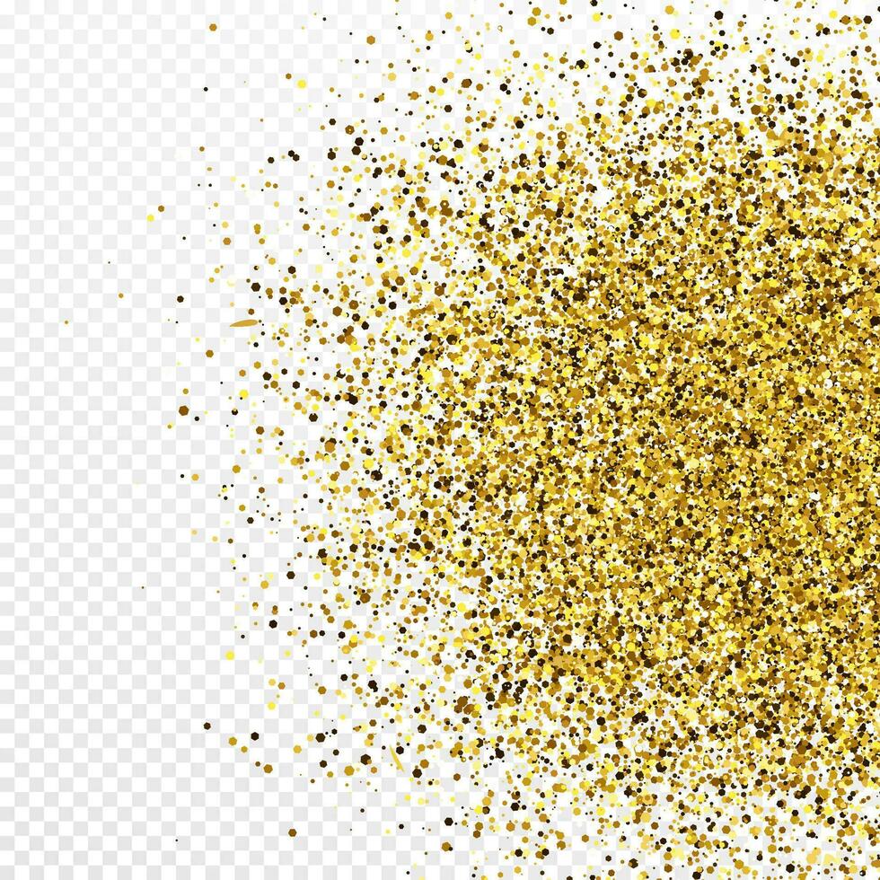 Gold glitter celebratory confetti background vector