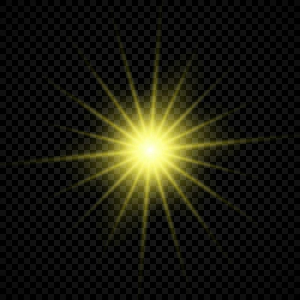 Light effect of lens flare vector