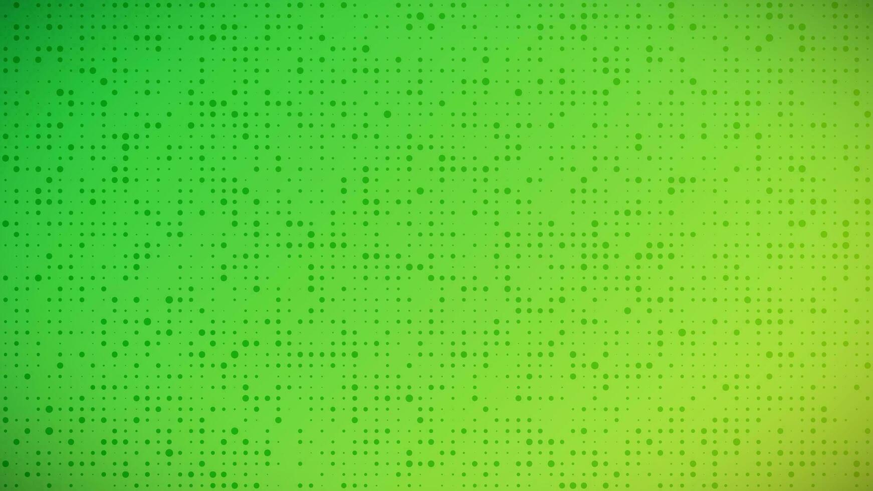 Abstract geometric gradient circles background. Green dot background with empty space. Vector illustration.