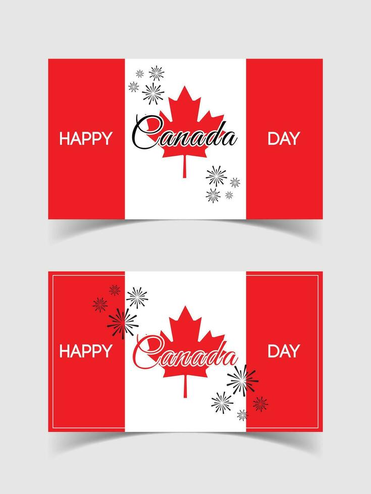 Happy Canada Day, National Day of Canada Celebration. Banner, Background With Maple Leaf. vector
