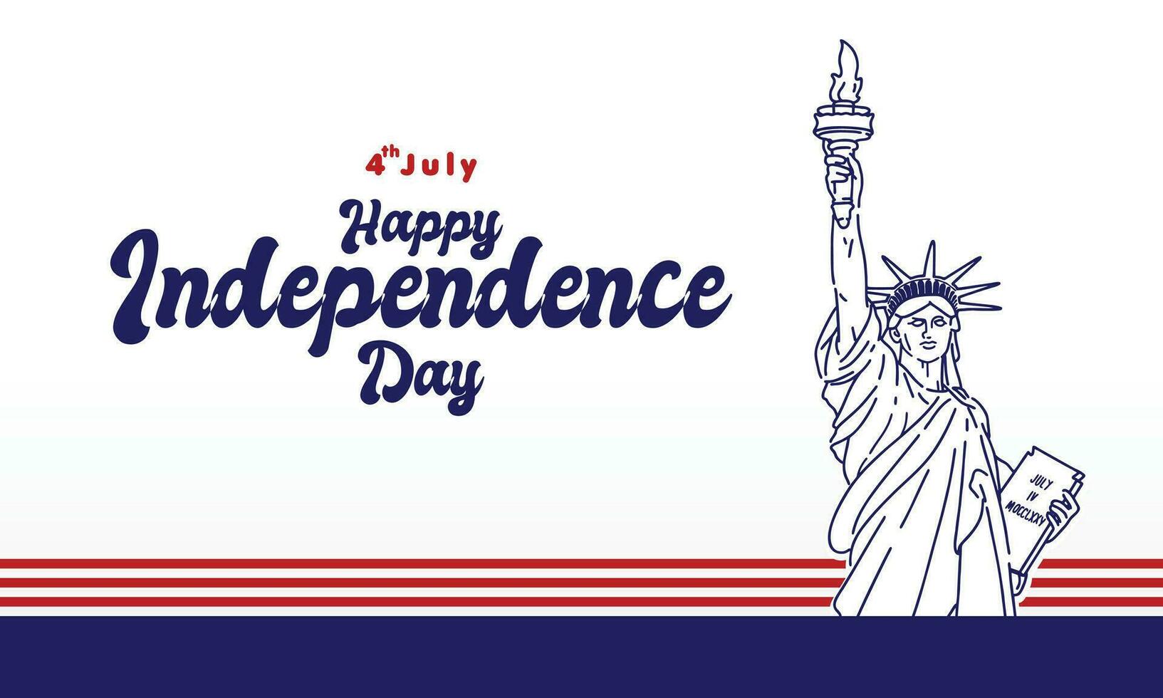 Happy Independence Day USA Background vector