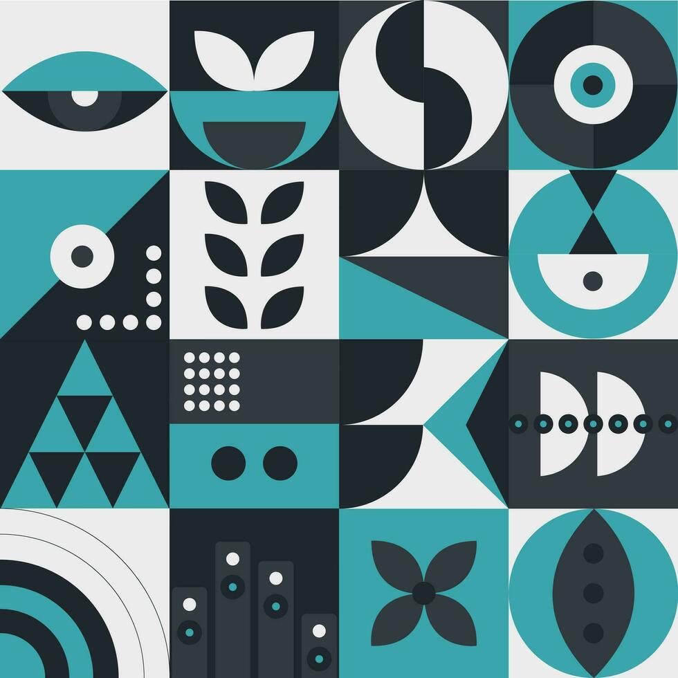 Abstract geometric pattern design in modern style. Vector illustration.